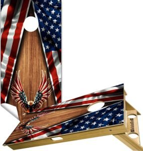 Cornhole Board Wrap American Eagle