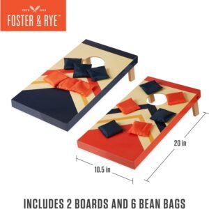 Foster & Rye Indoor Mini Cornhole Set Tabletop Bean Bag Toss Game 