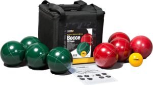 St Pierre Sports Professional Bocce Set, Green/Maroon, 107mm