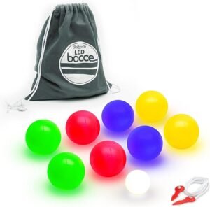 GoSports LED Light Up Bocce Ball Set
