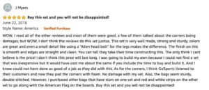 Amazon User Review of GoSports Flag Series Wood Cornhole Set