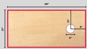 cornhole board dimensions