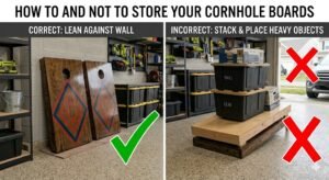 how to store your cornhole boards correctly
