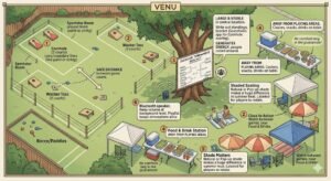 Setup your Yard for Backyard Game Tournament